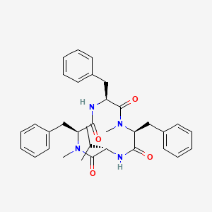 molecular formula C34H40N4O4 B3026317 Hirsutide 