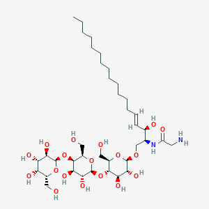 2-amino-N-[(1S,2R,3E)-1-[[(O-alpha-D-galactopyranosyl-(1-->4)-O-beta-D-galactopyranosyl-(1-->4)-beta-D-glucopyranosyl)oxy]methyl]-2-hydroxy-3-heptadecen-1-yl]-acetamide