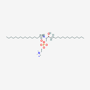 [R-[R*,S*-(E)]]-4-hydroxy-7-(1-hydroxy-2-hexadecenyl)-N,N,N-trimethyl-9-oxo-3,5-dioxa-8-aza-4-phosphatetracosan-1-aminium-9-13C,4-oxide,innersalt