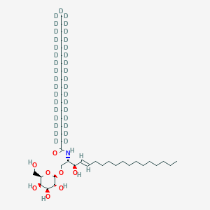 N-[(1S,2R,3E)-1-[(beta-D-galactopyranosyloxy)methyl]-2-hydroxy-3-heptadecenyl]-octadecanamide-d35