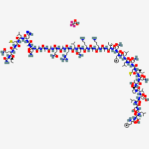 molecular formula C187H308F3N53O52S2 B3026347 Stresscopin (3-40) (Human) Trifluoroacetate Salt CAS No. 357952-09-1