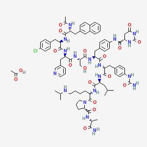 molecular formula C84H107ClN18O18 B3026351 Degarelix Acetate CAS No. 934016-19-0