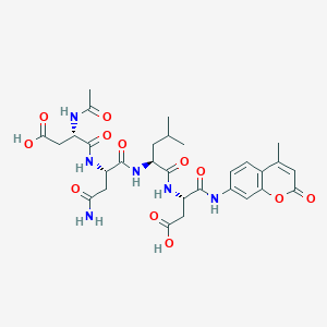 N-acetyl-L-alpha-aspartyl-L-asparaginyl-L-leucyl-N-(4-methyl-2-oxo-2H-1-benzopyran-7-yl)-L-alpha-asparagine