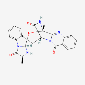 (1R,2'S,3'As,12R,14R)-2',12-dimethylspiro[13-oxa-2,10,17-triazatetracyclo[10.3.2.02,11.04,9]heptadeca-4,6,8,10-tetraene-14,4'-3,3a-dihydro-2H-imidazo[1,2-a]indole]-1',3,16-trione