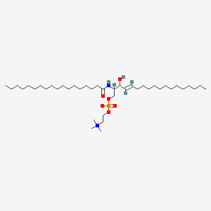 molecular formula C41H83N2O6P B3026373 [(E)-3-hydroxy-2-(octadecanoylamino)octadec-4-enyl] 2-(trimethylazaniumyl)ethyl phosphate CAS No. 54336-69-5