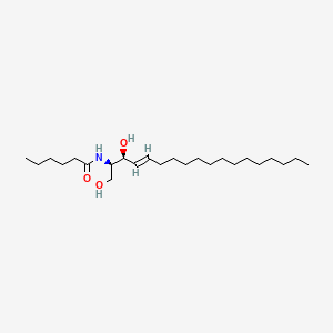 molecular formula C24H47NO3 B3026378 N-Hexanoyl-L-erythro-sphingosine CAS No. 189894-78-8