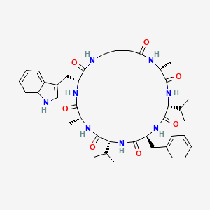 molecular formula C40H54N8O7 B3026388 Unguisin A 