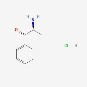 molecular formula C9H12ClNO B3026414 Cathinone hydrochloride CAS No. 72739-14-1
