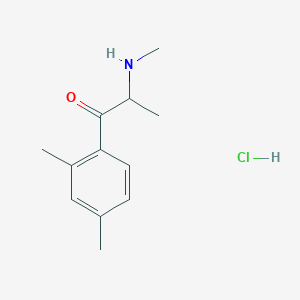 molecular formula C12H18ClNO B3026422 2,4-Dimethylmethcathinone hydrochloride CAS No. 2412098-39-4