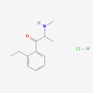 molecular formula C12H18ClNO B3026425 2-Ethylmethcathinone hydrochloride CAS No. 2448055-88-5