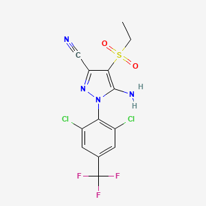 molecular formula C13H9Cl2F3N4O2S B3026441 Ethiprole-sulfone CAS No. 120068-68-0