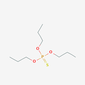 molecular formula C9H21O3PS B3026444 Phosphorothioic acid, O,O,O-tripropyl ester CAS No. 2272-08-4