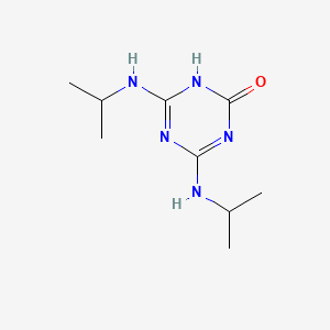 molecular formula C9H17N5O B3026454 1,3,5-Triazin-2(1H)-one, 4,6-bis((1-methylethyl)amino)- CAS No. 7374-53-0