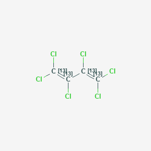 molecular formula C4Cl6 B3026466 Hexachloro-1,3-butadiene (13C4) CAS No. 93951-70-3