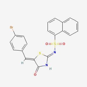 molecular formula C20H13BrN2O3S2 B3026472 Pitstop 2 
