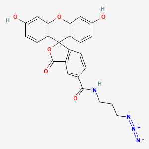 molecular formula C24H18N4O6 B3026488 FAM azide, 5-isomer 