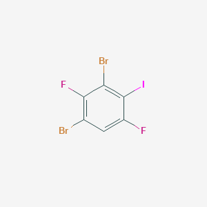 molecular formula C6HBr2F2I B3026507 1,3-Dibromo-2,5-difluoro-4-iodobenzene CAS No. 1000577-89-8