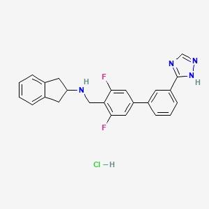 molecular formula C24H21ClF2N4 B3026538 GSK1521498 free base (hydrochloride) CAS No. 1007578-24-6