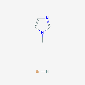 molecular formula C4H7BrN2 B3026551 1-Methylimidazolium bromide CAS No. 101023-58-9