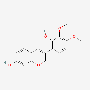 molecular formula C17H16O5 B3026553 Odoriflavene 