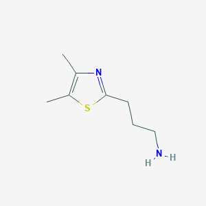 molecular formula C8H16Cl2N2S B3026563 3-(4,5-dimethylthiazol-2-yl)propan-1-amine CAS No. 1017153-61-5