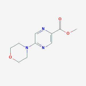 molecular formula C10H13N3O3 B3026565 Methyl 5-morpholinopyrazine-2-carboxylate CAS No. 1017604-09-9
