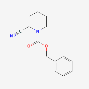 molecular formula C14H16N2O2 B3026569 Benzyl 2-cyanopiperidine-1-carboxylate CAS No. 1017788-63-4