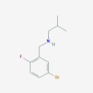 B3026575 4-Bromo-2-(isobutylaminomethyl)-1-fluorobenzene CAS No. 1019480-47-7