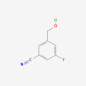 molecular formula C8H6FNO B3026588 3-Fluoro-5-(hydroxymethyl)benzonitrile CAS No. 1021871-34-0