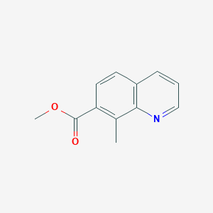 molecular formula C12H11NO2 B3026616 Methyl 8-methylquinoline-7-carboxylate CAS No. 1030846-94-6