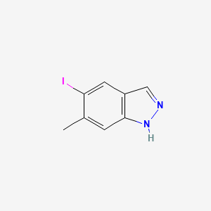 molecular formula C8H7IN2 B3026627 5-iodo-6-methyl-1H-indazole CAS No. 1034154-15-8