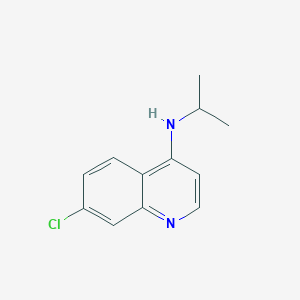 molecular formula C12H13ClN2 B3026634 7-Chloro-N-isopropylquinolin-4-amine CAS No. 1036623-49-0