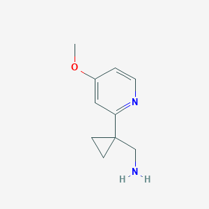 molecular formula C10H14N2O B3026693 (1-(4-Methoxypyridin-2-YL)cyclopropyl)methanamine CAS No. 1060805-26-6