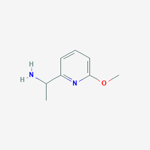 molecular formula C8H12N2O B3026698 1-(6-Methoxypyridin-2-YL)ethanamine CAS No. 1060807-26-2