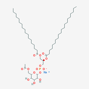 molecular formula C49H93NaO14P B3026712 6-OAc PtdGlc(di-acyl Chain) CAS No. 1065483-61-5