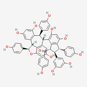 molecular formula C56H42O13 B3026718 Carasinol D 