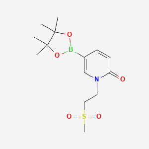 1-(2-(methylsulfonyl)ethyl)-5-(4,4,5,5-tetramethyl-1,3,2-dioxaborolan-2-yl)pyridin-2(1H)-one