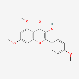 molecular formula C18H16O6 B3026765 Kaempferol 5,7,4'-trimethyl ether CAS No. 1098-92-6