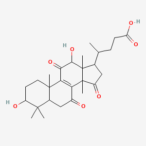 molecular formula C27H38O7 B3026770 Lucidenic acid L CAS No. 110267-45-3