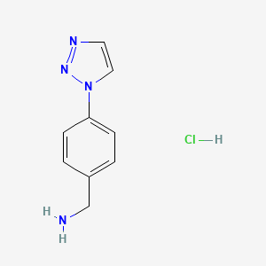 (4-(1H-1,2,3-Triazol-1-YL)phenyl)methanamine hcl