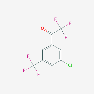 molecular formula C9H3ClF6O B3026801 1-(3-Chloro-5-(trifluoromethyl)phenyl)-2,2,2-trifluoroethanone CAS No. 1125812-58-9