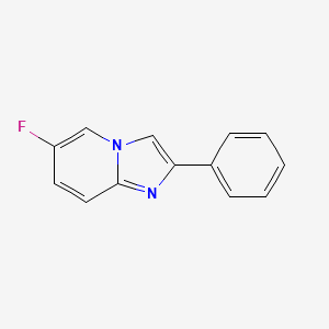 molecular formula C13H9FN2 B3026803 6-Fluoro-2-phenylimidazo[1,2-a]pyridine CAS No. 1126635-20-8