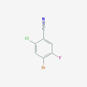 molecular formula C7H2BrClFN B3026804 4-Bromo-2-chloro-5-fluorobenzonitrile CAS No. 1126779-33-6