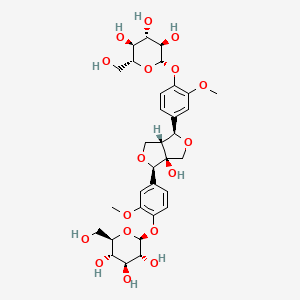 molecular formula C32H42O17 B3026805 8-Hydroxypinoresinol diglucoside CAS No. 112747-99-6