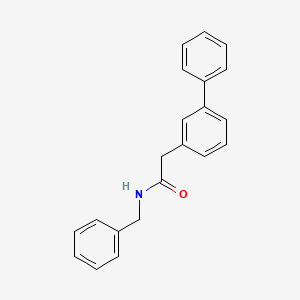 molecular formula C21H19NO B3026808 N-benzyl-2-(biphenyl-3-yl)acetamide CAS No. 1131604-78-8