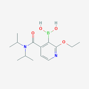 molecular formula C14H23BN2O4 B3026809 (4-(Diisopropylcarbamoyl)-2-ethoxypyridin-3-yl)boronic acid CAS No. 1131735-94-8