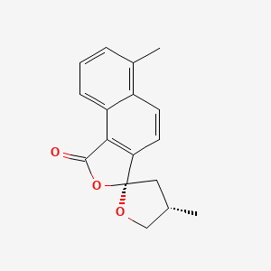molecular formula C17H16O3 B3026818 Epidanshenspiroketallactone CAS No. 113472-19-8