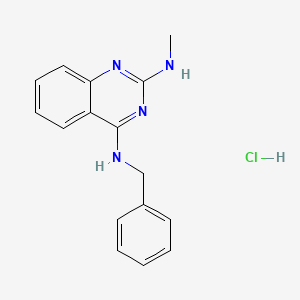 molecular formula C16H17ClN4 B3026819 N4-benzyl-N2-methylquinazoline-2,4-diamine hydrochloride CAS No. 1135272-09-1