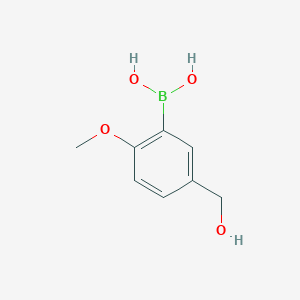 molecular formula C8H11BO4 B3026820 (5-(Hydroxymethyl)-2-methoxyphenyl)boronic acid CAS No. 1137339-94-6