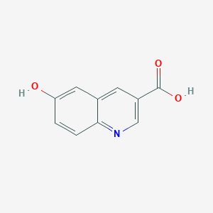 molecular formula C10H7NO3 B3026822 6-Hydroxyquinoline-3-carboxylic acid CAS No. 1137826-05-1